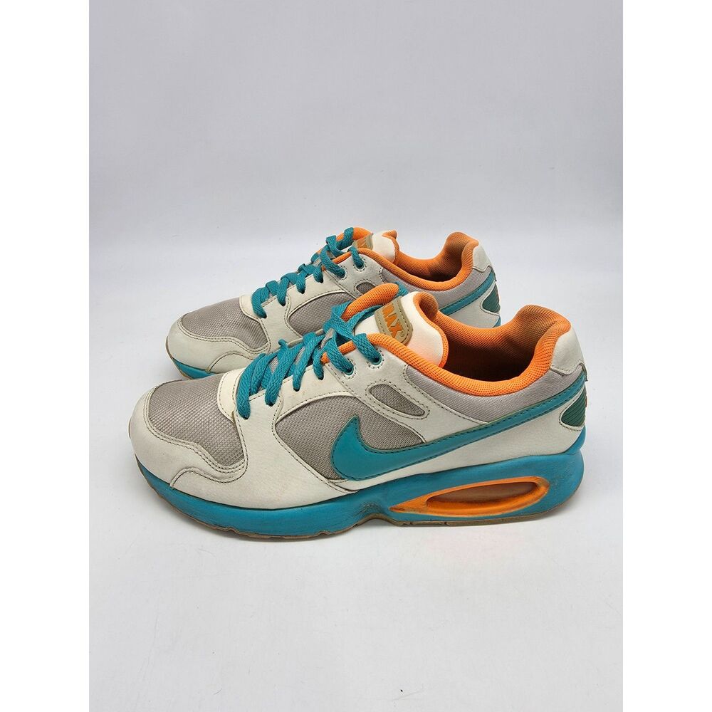 Nike Air Max Coliseum Racer Y2K Sneaker White Teal Orange Womens 8.5 Shoes